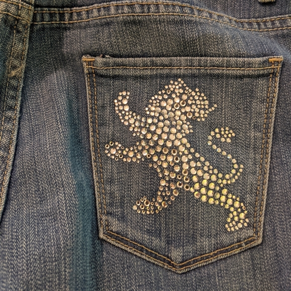 Express Rhinestone Back Pocket Jeans - Picture 5 of 8